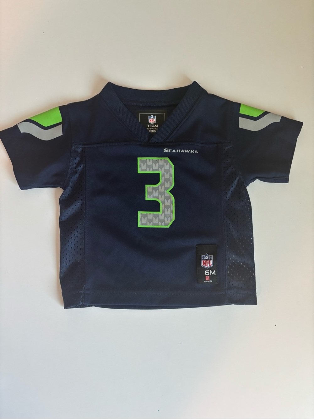 NFL Seattle Seahawks Russell Wilson Baby Jersey Navy & Green 3-6 Months Football